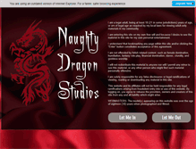 Tablet Screenshot of naughtydragonstudios.com